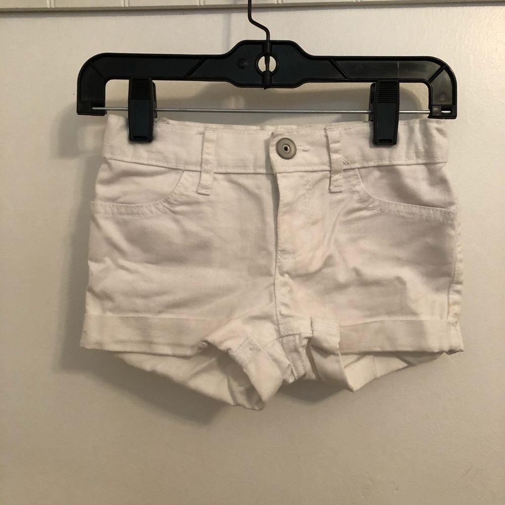 Girl’s White Jean Shorts